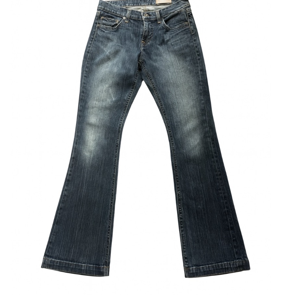 Gap Jeans long and Lean Dark Wash Faded Size 6L